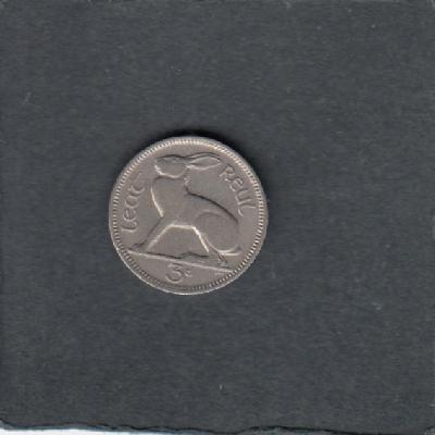 Beschrijving: 3 Pence  HARE 